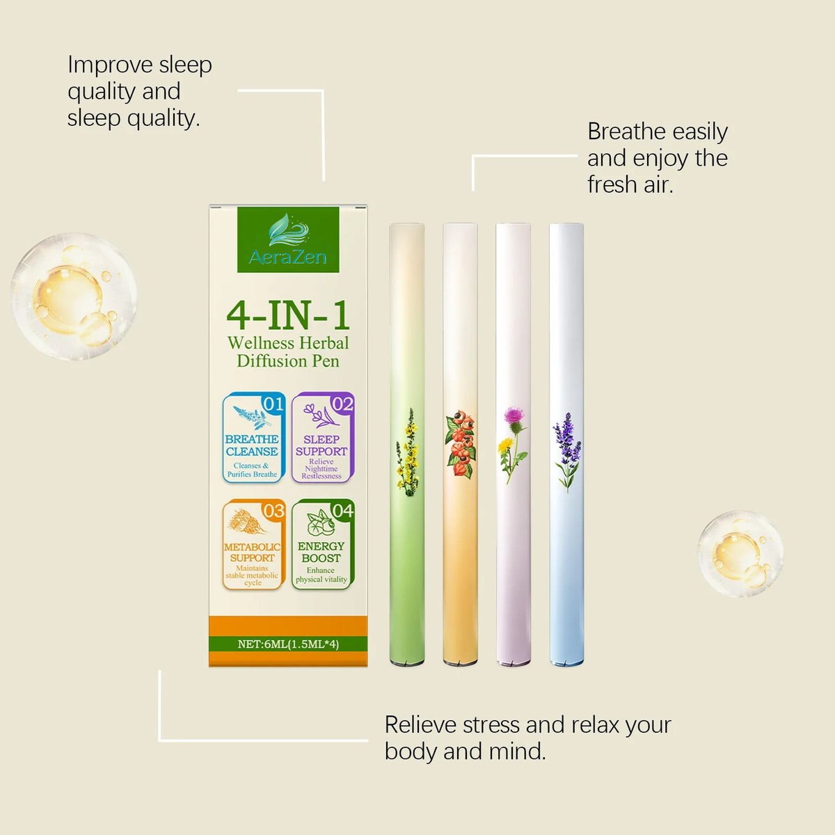 4-in-1 Herbal Vitality Reset Stick